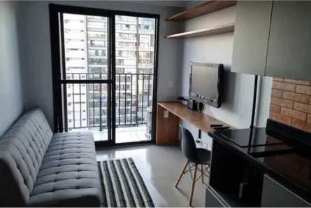 Apartamento com 1 Quarto para alugar, 27m² no Campo Belo, São Paulo