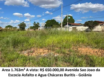 Lote/Terreno à venda, 1763m² no Chácaras Buritis, Goiânia