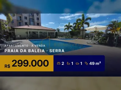 Apartamento com 2 Quartos à venda, 49m² no Praia da Baleia, Serra