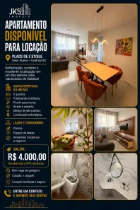 Apartamento com 2 Quartos para alugar, 60m² no Setor Bueno, Goiânia