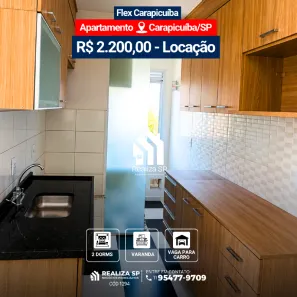 Apartamento com 2 Quartos para alugar, 48m² no Vila da Oportunidade, Carapicuíba