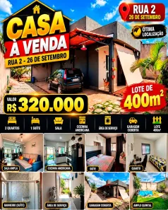 Casa de Condomínio com 2 Quartos à venda, 400m² no Taguatinga Norte, Brasília