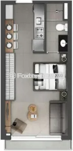 Apartamento com 1 Quarto à venda, 35m² no Teresópolis, Porto Alegre
