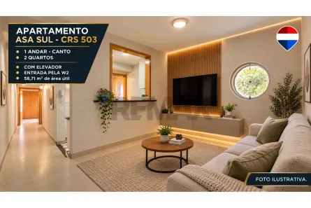 Apartamento com 2 Quartos à venda, 58m² no Asa Sul, Brasília