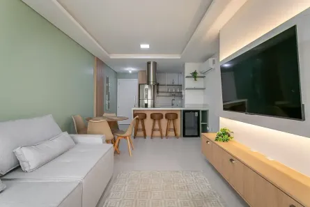 Apartamento com 2 Quartos para alugar, 65m² no Jurerê Internacional, Florianópolis