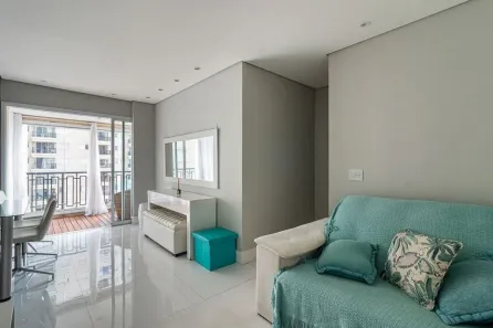 Apartamento com 1 Quarto para alugar, 50m² no Sítio Tamboré Alphaville, Barueri