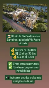 Apartamento com 1 Quarto à venda, 22m² no Tamandaré, Tamandaré