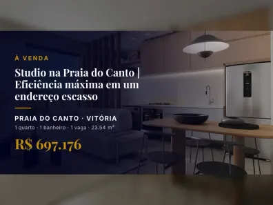 Apartamento com 1 Quarto à venda, 23m² no Praia do Canto, Vitória