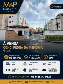 Apartamento com 2 Quartos à venda, 47m² no Turu, São Luís