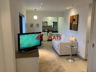 Flat com 1 Quarto para alugar, 40m² no Cidade Monções, São Paulo