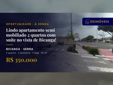 Apartamento com 2 Quartos à venda, 50m² no Bicanga, Serra