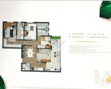 Apartamento com 3 Quartos à venda, 95m² no Alphaville Empresarial, Barueri