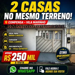 Casa com 5 Quartos à venda, 140m² no Compensa, Manaus