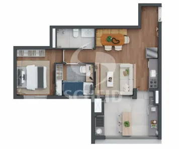 Apartamento com 2 Quartos à venda, 60m² no Vila Cordeiro, São Paulo