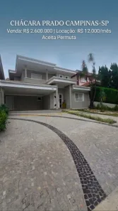Casa de Condomínio com 3 Quartos para alugar, 290m² no Loteamento Chácara Prado, Campinas