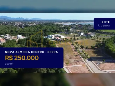 Lote/Terreno à venda, 300m² no Nova Almeida Centro, Serra