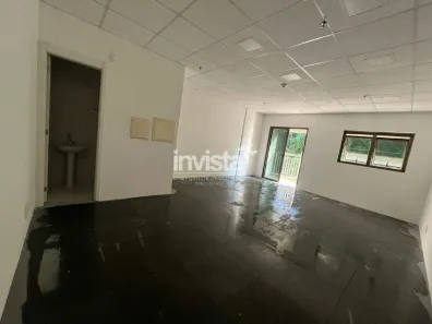 Sala Comercial com 1 Quarto para alugar, 47m² no Valongo, Santos