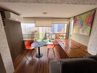 Apartamento com 1 Quarto para alugar, 37m² no Cidade Monções, São Paulo