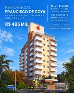 Apartamento com 2 Quartos à venda, 66m² no Guilhermina, Praia Grande