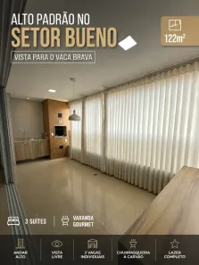 Apartamento com 3 Quartos para alugar, 122m² no Setor Bueno, Goiânia