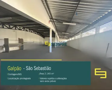 Galpão/Depósito/Armazém à venda, 2140m² no São Sebastião, Contagem