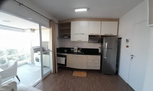 Apartamento com 1 Quarto para alugar, 38m² no Cidade Monções, São Paulo