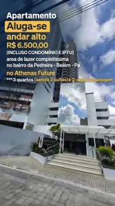 Apartamento com 3 Quartos para alugar, 85m² no Pedreira, Belém