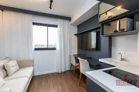 Apartamento com 1 Quarto para alugar, 28m² no Novo Mundo, Curitiba