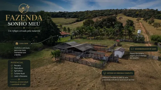 Fazenda/Sítio com 3 Quartos à venda, 882000m² no , Piracanjuba