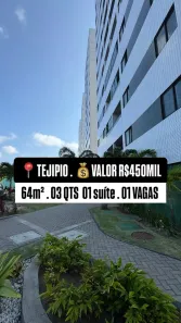 Apartamento com 3 Quartos à venda, 64m² no Barro, Recife