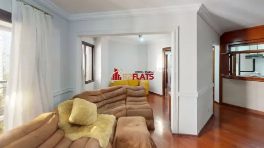Flat com 3 Quartos para alugar, 130m² no Indianópolis, São Paulo