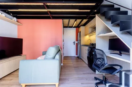 Apartamento com 1 Quarto para alugar, 35m² no Moema, São Paulo