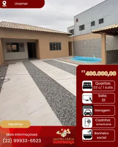 Casa com 3 Quartos à venda, 80m² no Unamar (Tamoios), Cabo Frio