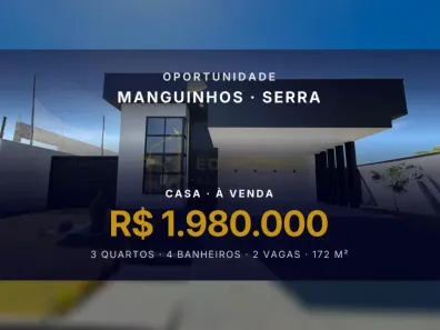 Casa com 3 Quartos à venda, 172m² no Manguinhos, Serra