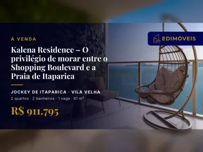 Apartamento com 2 Quartos à venda, 61m² no Jockey de Itaparica, Vila Velha