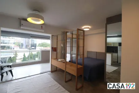 Apartamento com 1 Quarto para alugar, 48m² no Campo Belo, São Paulo