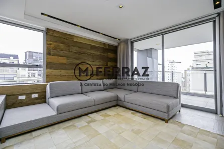 Apartamento com 1 Quarto para alugar, 74m² no Vila Nova Conceição, São Paulo