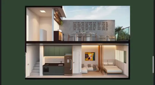 Cobertura com 1 Quarto à venda, 51m² no casa3, Tamandaré