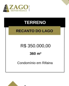 Lote/Terreno à venda, 360m² no , Rifaina