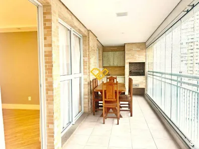Apartamento com 3 Quartos para alugar, 131m² no Gonzaga, Santos
