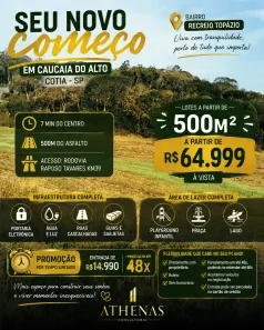 Lote/Terreno à venda, 500m² no Esmeralda Park (Caucaia do Alto), Cotia