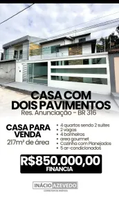 Casa de Condomínio com 2 Quartos à venda, 217m² no Águas Brancas, Ananindeua
