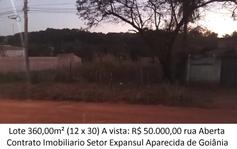 Lote/Terreno à venda, 360m² no Expansul, Aparecida de Goiânia