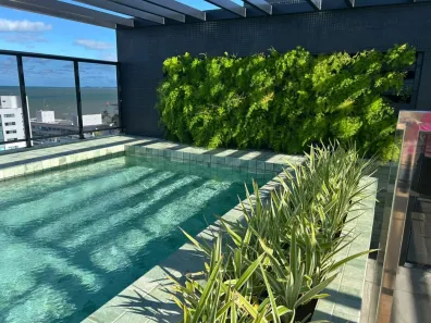 Flat com 1 Quarto à venda, 27m² no Ponta de Campina, Cabedelo