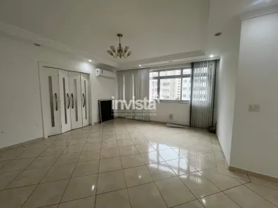 Apartamento com 3 Quartos para alugar, 144m² no Gonzaga, Santos
