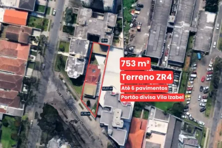 Lote/Terreno à venda, 753m² no Portão, Curitiba
