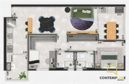 Apartamento com 2 Quartos à venda, 74m² no Marapé, Santos