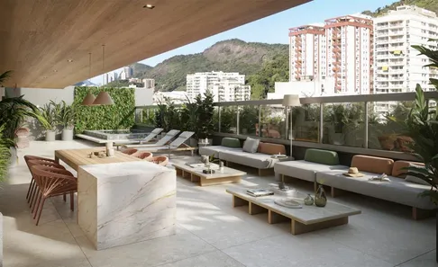 Apartamento com 3 Quartos à venda, 117m² no Humaitá, Rio de Janeiro