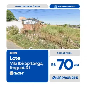 Lote/Terreno à venda, 360m² no Vila Ibirapitanga, Itaguaí