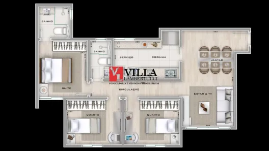 Apartamento com 3 Quartos à venda, 74m² no São Lucas, Belo Horizonte